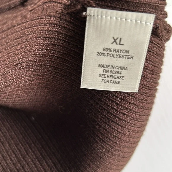 Chocolate Brown Cowl Neck Sweater - Picture 4 of 5